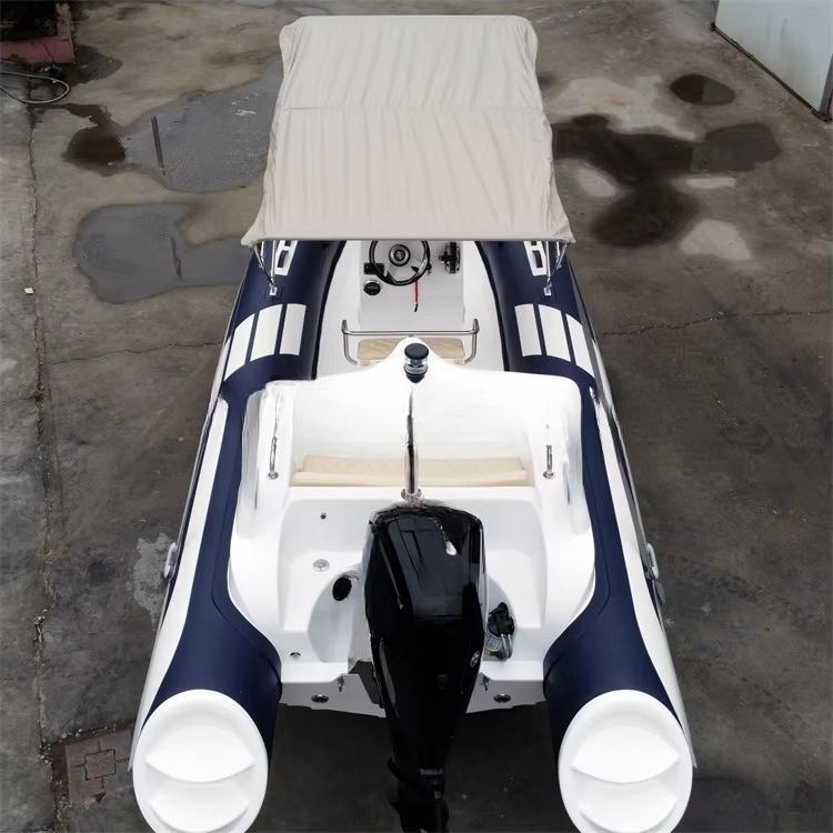 Blauwe 19 voet PVC luchtponton - Fishing Boat Fiberglass recensie en prijs